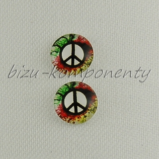 Kabošon peace, 12 mm