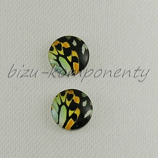 Kabošon motiv motýlího křídla, 12mm