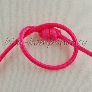 Růžová voskovaná šňůrka 2mm 