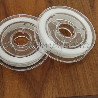 Bílá pruženka plochá 0,8mm 10m