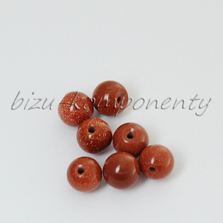 Korálek zlatě pískový kámen, 8mm