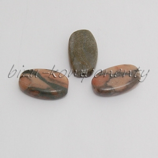 Jaspis zebra ovál 20x12mm