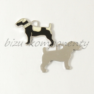 Černý smaltovaný pejsek