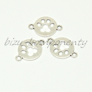 Tlapka, dvě očka, stříbrná barva