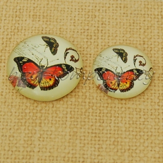 Kabošon motýl, 20mm