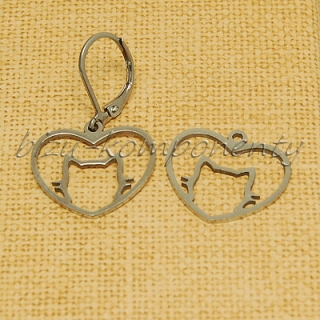 Kočičí srdce, 15x23mm, chirurgická ocel
