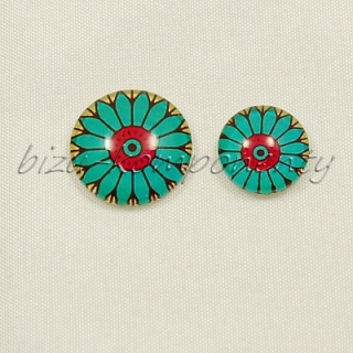 Modročervená mandala, 16mm