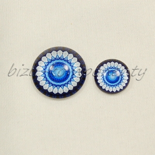 Modrá mandala, 12 mm