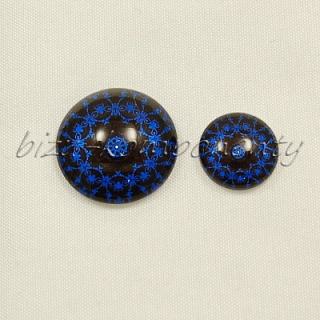 Modrá mandala, 12 mm