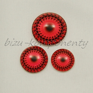 Červená mandala, 14mm