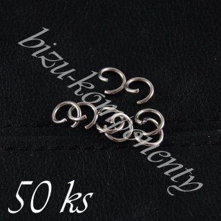 Jednoduchý spojovací kroužek z oceli - 4x0,5mm - 50ks