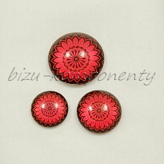 Červená mandala, 14mm