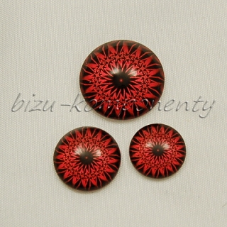 Červená mandala, 18mm