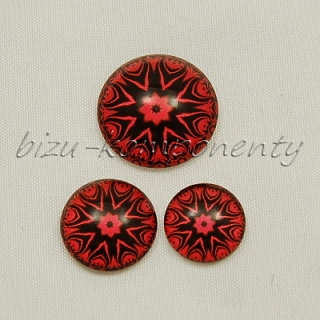 Červená mandala, 18mm