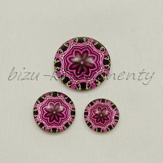 Fialová mandala, 12mm