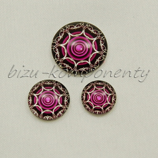 Fialová mandala, 18mm