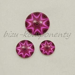 Fialová mandala, 12mm