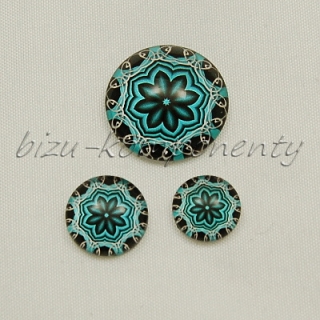 Modrozelená mandala, 16mm