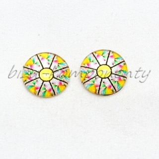 Žlutá mandala, 12mm