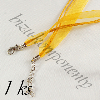 Sytě žlutý náhrdelník