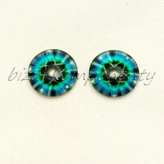 Modrá mandala s hvězdou, 12 mm