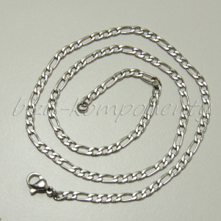 Figaro řetízek z oceli 40cm, 5-8x4mm