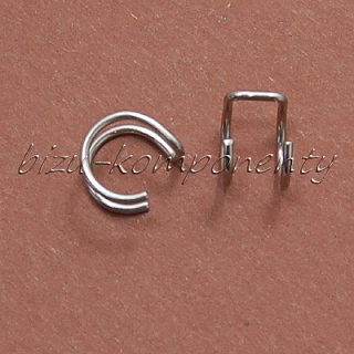 Náušnice na chrupavku, ocel 12x8mm, 1ks