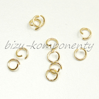 Jednoduchý spojovací kroužek z oceli - 5x0,8mm - 10ks