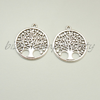 Strom života v kroužku, stříbrná barva
