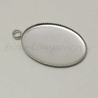Oválné lůžko 25x18mm, ocel