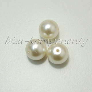 Smetanové voskované perle 12mm 5ks