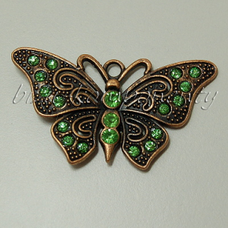 Emanuel se zelenými křídly, měděná barva