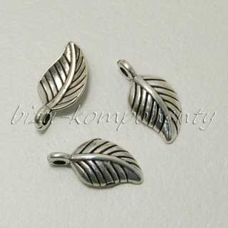 Lístek, stříbrná barva