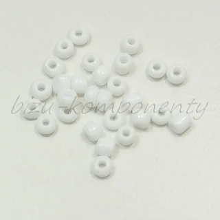 Bílý rokajl 4mm 20g