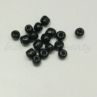 Černý rokajl 4mm 20g