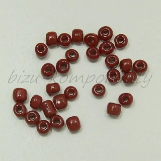 Tmavě červený rokajl 4mm 20g