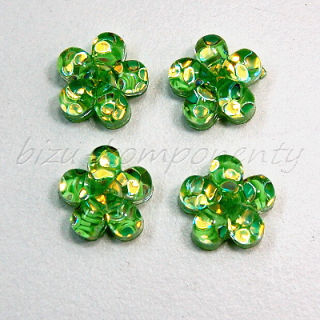 Zelený květ 12x6,5mm