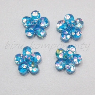 Modrý květ 12x6,5mm