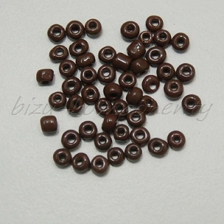 Tmavě hnědý rokajl 4mm 20g