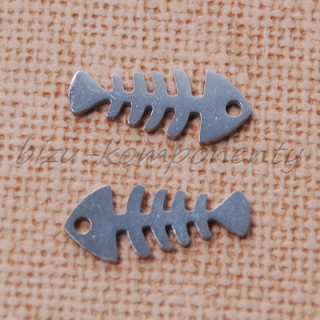 Kostra ryby, 16x7mm, ocel