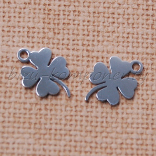 Čtyřlístek, 13x9mm, ocel