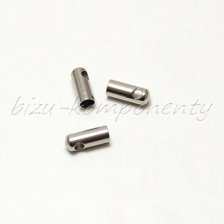 Koncovka váleček, ocel, 7.5x3mm, 2ks
