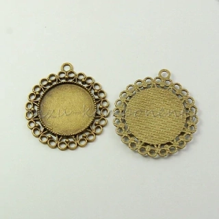 Ozdobné květinové lůžko, bronzová barva