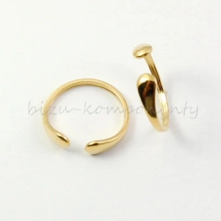 Prsten had ocel, zlatá barva, 17mm