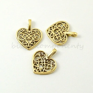 Srdíčko, zlatá barva