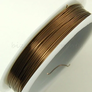 Měděný lakovaný drát hnědý  0,6mm 7m