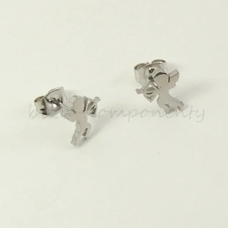 Náušnice amorek, ocel 10x8mm