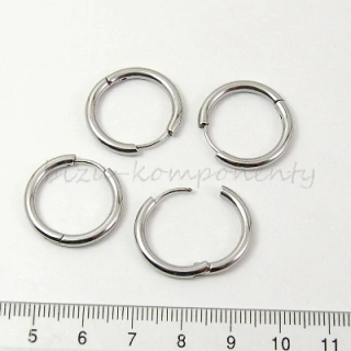 Náušnice kruh 20x2,5mm, ocel