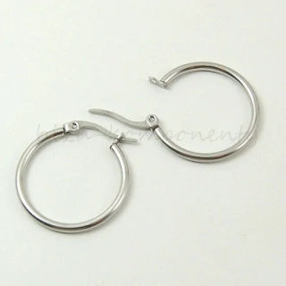 Náušnice kruh 24x2mm, ocel
