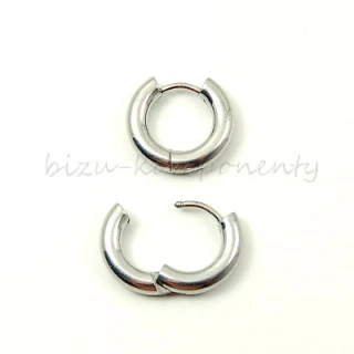 Náušnice kruh 13x3mm, ocel